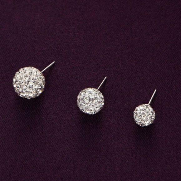 3 Pairs of Silver Cluster Studs - Picture 2 of 8